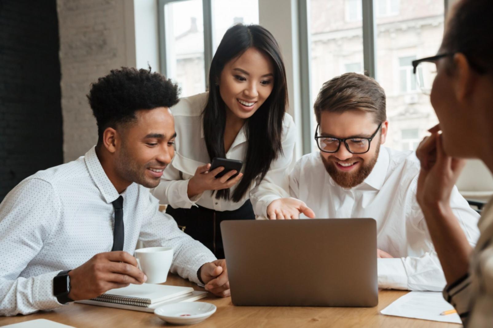 Professional financial consultation process showing budget analysis and strategic planning session